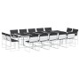 Juego de comedor de jardín 15 pzas con cojines textilene blanco de , Conjuntos de jardín - Ref: Foro24-3295111, Precio: 835,7...