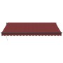 Toldo retráctil automático con luces LED burdeos 450x300 cm de , Toldos - Ref: Foro24-3310192, Precio: 533,21 €, Descuento: %