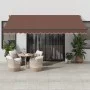 Toldo retráctil automático con luces LED marrón 450x300 cm de , Toldos - Ref: Foro24-3310214, Precio: 681,15 €, Descuento: %