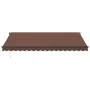 Toldo retráctil automático con luces LED marrón 450x300 cm de , Toldos - Ref: Foro24-3310214, Precio: 681,15 €, Descuento: %