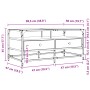 Mesa de centro tapa de vidrio acero roble Sonoma 98,5x50x45 cm de , Mesas de centro - Ref: Foro24-846045, Precio: 90,36 €, De...