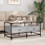 Mesa de centro tapa de vidrio acero gris Sonoma 98,5x50x45 cm de , Mesas de centro - Ref: Foro24-846047, Precio: 97,21 €, Des...