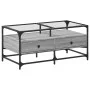 Mesa de centro tapa de vidrio acero gris Sonoma 98,5x50x45 cm by , Coffee table - Ref: Foro24-846047, Price: 95,89 €, Discoun...