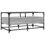 Mesa de centro tapa de vidrio acero gris Sonoma 98,5x50x45 cm de , Mesas de centro - Ref: Foro24-846047, Precio: 97,21 €, Des...