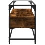 Mueble TV cristal y madera ingeniería roble ahumado 98x35x51 cm de , Muebles TV - Ref: Foro24-846066, Precio: 78,48 €, Descue...