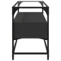 Mueble TV cristal y madera ingeniería negro 98x35x51 cm de , Muebles TV - Ref: Foro24-846064, Precio: 76,81 €, Descuento: %