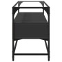 Mueble TV cristal y madera ingeniería negro 98x35x51 cm de , Muebles TV - Ref: Foro24-846064, Precio: 78,00 €, Descuento: %