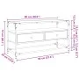 Mueble TV cristal y madera ingeniería negro 98x35x51 cm de , Muebles TV - Ref: Foro24-846064, Precio: 76,81 €, Descuento: %