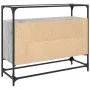 Aparador cristal y madera ingeniería gris Sonoma 98x35x81 cm de , Aparadores - Ref: Foro24-846072, Precio: 92,75 €, Descuento: %