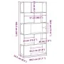 Librería 5 estantes madera ingeniería blanco 80,5x23,5x162,5 cm de , Librerías y estanterías - Ref: Foro24-852771, Precio: 48...