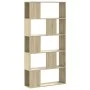 Librería de 5 niveles madera roble Sonoma 80,5x23,5x162,5 cm de , Librerías y estanterías - Ref: Foro24-852773, Precio: 68,75...