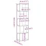 Librería de 5 niveles madera ingeniería roble ahumado de , Librerías y estanterías - Ref: Foro24-852784, Precio: 51,82 €, Des...