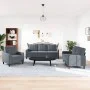 Juego de sofás con cojines 3 piezas terciopelo gris oscuro de , Sofás - Ref: Foro24-3278352, Precio: 609,46 €, Descuento: %