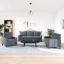 Juego de sofás con cojines 3 piezas terciopelo gris oscuro de , Sofás - Ref: Foro24-3278352, Precio: 618,33 €, Descuento: %