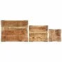 Mesas apilables 3 piezas madera maciza de mango rugosa de , Mesas auxiliares - Ref: Foro24-358502, Precio: 86,47 €, Descuento: %