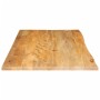 Tablero de mesa borde natural madera maciza mango 100x60x2,5 cm de , Tableros para mesas - Ref: Foro24-370454, Precio: 107,05...