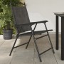 Sillas de jardín plegables 8 uds acero y textileno gris melange de , Sillas de jardín - Ref: Foro24-3157288, Precio: 355,01 €...