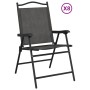 Sillas de jardín plegables 8 uds acero y textileno gris melange de , Sillas de jardín - Ref: Foro24-3157288, Precio: 355,01 €...