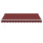 Toldo retráctil manual color burdeos 350x250 cm de , Toldos - Ref: Foro24-3215226, Precio: 459,72 €, Descuento: %