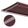 Toldo retráctil manual burdeos 450x300 cm de , Toldos - Ref: Foro24-3215224, Precio: 399,22 €, Descuento: %