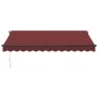 Toldo retráctil manual con luces LED burdeos 350x250 cm de , Toldos - Ref: Foro24-3215337, Precio: 290,91 €, Descuento: %