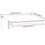 Toldo retráctil manual con luces LED burdeos 350x250 cm de , Toldos - Ref: Foro24-3215337, Precio: 290,91 €, Descuento: %