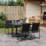 Juego de comedor para jardín 5 piezas textilene negro de , Conjuntos de jardín - Ref: Foro24-3295118, Precio: 226,48 €, Descu...
