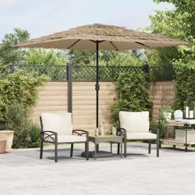 Sombrilla de jardín con poste de acero marrón 248x248x248 cm de , Sombrillas - Ref: Foro24-4005089, Precio: 114,01 €, Descuen...