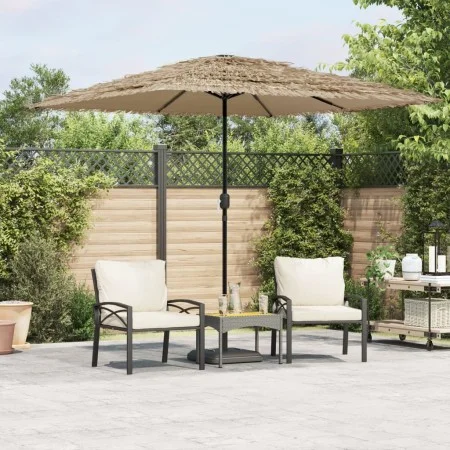 Sombrilla de jardín con poste de acero marrón 248x248x248 cm de , Sombrillas - Ref: Foro24-4005089, Precio: 114,01 €, Descuen...
