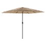 Sombrilla de jardín con poste de acero marrón 248x248x248 cm de , Sombrillas - Ref: Foro24-4005089, Precio: 122,19 €, Descuen...