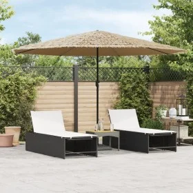 Sombrilla de jardín con poste de acero marrón 388x388x248 cm by , Umbrellas - Ref: Foro24-4005113, Price: 145,77 €, Discount: %