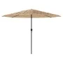 Sombrilla de jardín con poste de acero marrón 388x388x248 cm de , Sombrillas - Ref: Foro24-4005113, Precio: 145,77 €, Descuen...