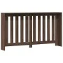 Cubierta de radiador madera ingeniería marrón roble 149x20x82cm de , Accesorios para radiadores de calefacción - Ref: Foro24-...
