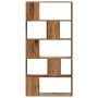 Librería 5 niveles madera color envejecido 80,5x23,5x162,5 cm de , Librerías y estanterías - Ref: Foro24-852778, Precio: 69,7...