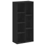 Estantería de madera de ingeniería negra 50x25x105 cm de , Librerías y estanterías - Ref: Foro24-852790, Precio: 59,83 €, Des...