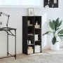 Estantería de madera de ingeniería negra 50x25x105 cm de , Librerías y estanterías - Ref: Foro24-852790, Precio: 59,83 €, Des...