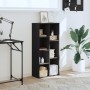 Estantería de madera de ingeniería negra 50x25x105 cm de , Librerías y estanterías - Ref: Foro24-852790, Precio: 60,78 €, Des...