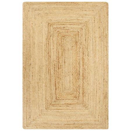 Alfombra de yute tejida a mano natural 80x160 cm en Alfombras | Comprar online en Foru.es