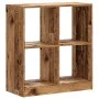 Estantería de madera ingeniería color envejecido 68,5x32x75 cm de , Librerías y estanterías - Ref: Foro24-852814, Precio: 50,...