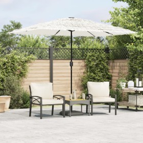 Sombrilla de jardín con poste de acero blanca 300x200x250 cm de , Sombrillas - Ref: Foro24-4005096, Precio: 94,85 €, Descuent...