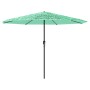Sombrilla de jardín con poste de acero verde 324x324x247 cm de , Sombrillas - Ref: Foro24-4005111, Precio: 99,51 €, Descuento: %