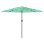 Sombrilla de jardín con poste de acero verde 324x324x247 cm de , Sombrillas - Ref: Foro24-4005111, Precio: 99,51 €, Descuento: %