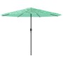 Sombrilla de jardín con poste de acero verde 324x324x247 cm de , Sombrillas - Ref: Foro24-4005111, Precio: 99,51 €, Descuento: %