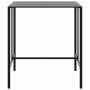 Mesa alta de bar acero recubrimiento polvo negro 100x100x110 cm de , Mesas de jardín - Ref: Foro24-4009269, Precio: 192,72 €,...