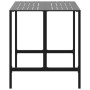 Mesa alta de bar acero recubrimiento polvo negro 100x100x110 cm de , Mesas de jardín - Ref: Foro24-4009269, Precio: 192,72 €,...