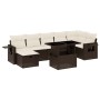 Set sofás de jardín 8 piezas y cojines ratán sintético marrón de , Conjuntos de jardín - Ref: Foro24-3274993, Precio: 571,64 ...