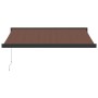 Toldo retráctil manual marrón 300x250 cm de , Toldos - Ref: Foro24-3215723, Precio: 422,87 €, Descuento: %