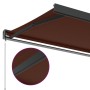 Toldo retráctil manual marrón 300x250 cm de , Toldos - Ref: Foro24-3215723, Precio: 422,87 €, Descuento: %
