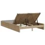 Doppel-Liegestuhl mit beigen Kunststoff-Rattan-Kissen. von , Liegen - Ref: Foro24-368631, Preis: 278,58 €, Rabatt: %
