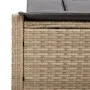 Tumbona doble con cojines ratán sintético beige by , Loungers - Ref: Foro24-368631, Price: 278,58 €, Discount: %